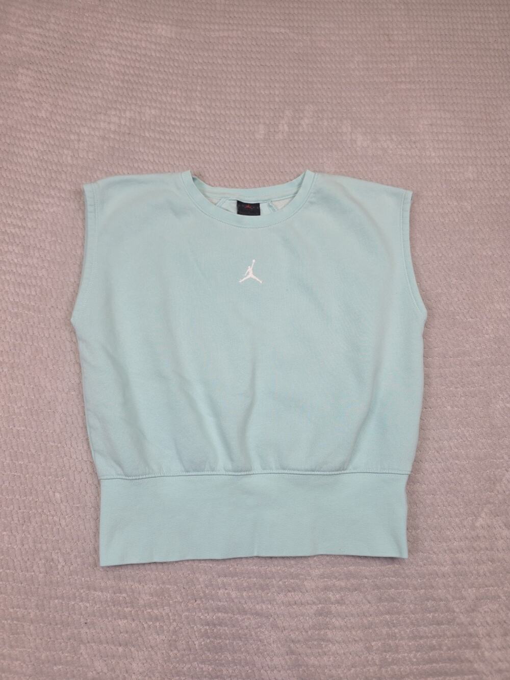 Jordan Shirt Girls XL Brooklyn Fleece Vest Light Dew Sleeveless Top
